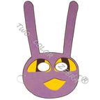 The Amazing Digital Circus Rabbit Jax Cosplay Costumes Masks Rabbit Ear Hairband Pink Overalls Purple Long Sleeve Shirt for Kids