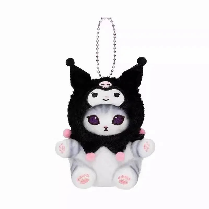 Kawaii Mofusand Sanrio Plush Keychain Anime Bag Charm