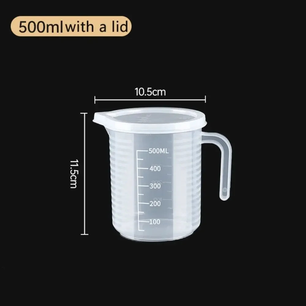 Food Grade Plastic Measuring Cup with Scale – Graduated Kitchen Measuring Jug