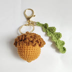 Cute Fruit Crochet Keychain Strawberry Cherry Bag Charm