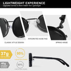 CRIXALIS ND9 Adjustable Polarized Round UV400 Sunglasses
