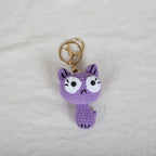 Small Cat Crochet Keychain Cute Kitten Bag Charm