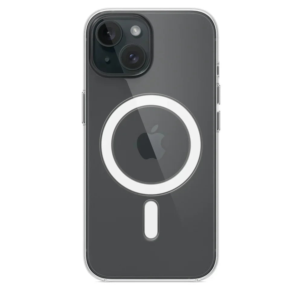 Original Magnetic Clear Case for iPhone 18 17 16 15 14 13 12 11 Pro Max 12 13 mini Funda for Magsafe Silicone Transparent Cover