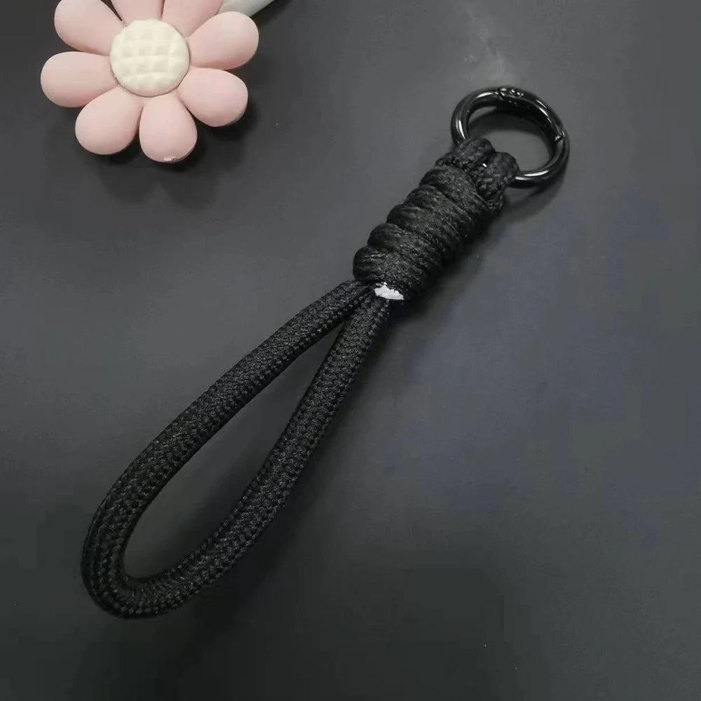 Paracord Braided Keychain Wrist Lanyard for Outdoor Everyday Carry
