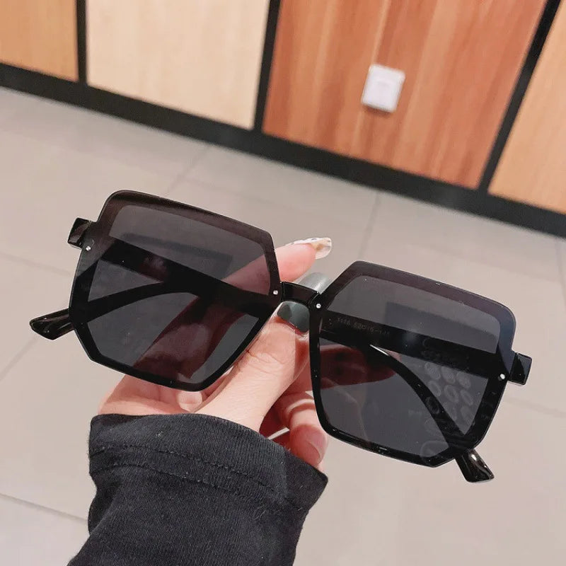 Big Frame Vintage Square UV400 Sunglasses for Men & Women