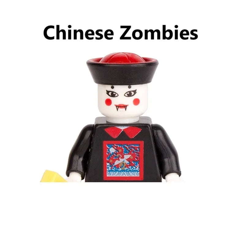 Novel Horrible Movie Halloween Pumpkin Witch Nun Vampire Zombies Building Blocks Mini Action Figure Toys