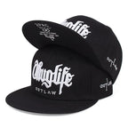 Thug Life Embroidery Snapback Baseball Cap for Streetwear Style