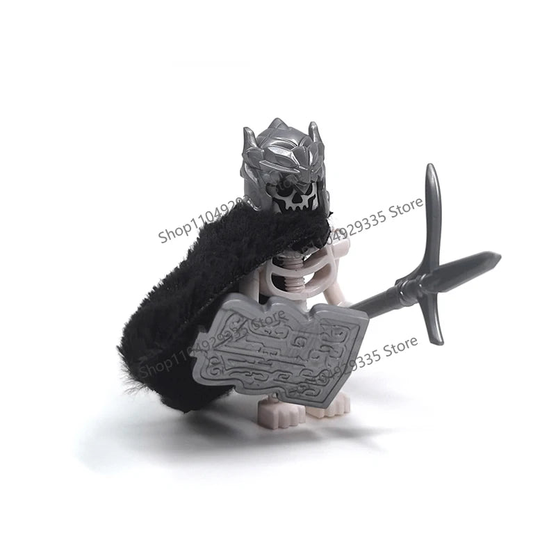 Halloween Scene Building Blocks Skeletons Ghosts Army King Assembled Charactesrs Figures DIY Accessories Bricks Toys Kids Gifts
