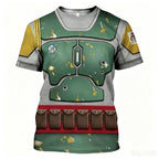Darth Vader Character Costume 3D Printed Men's Women's Matching T-shirt Summer New Style Fashionable Streetwear Parents Children