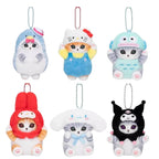 Kawaii Mofusand Sanrio Plush Keychain Anime Bag Charm