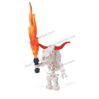Halloween Scene Building Blocks Skeletons Ghosts Army King Assembled Charactesrs Figures DIY Accessories Bricks Toys Kids Gifts