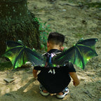 Electric Luminous Dinosaur Elf Wings Kids Toy, Glowing Wing Prop for Boys, Gift for Outdoor Party Festival Cosplay Holiday Decor