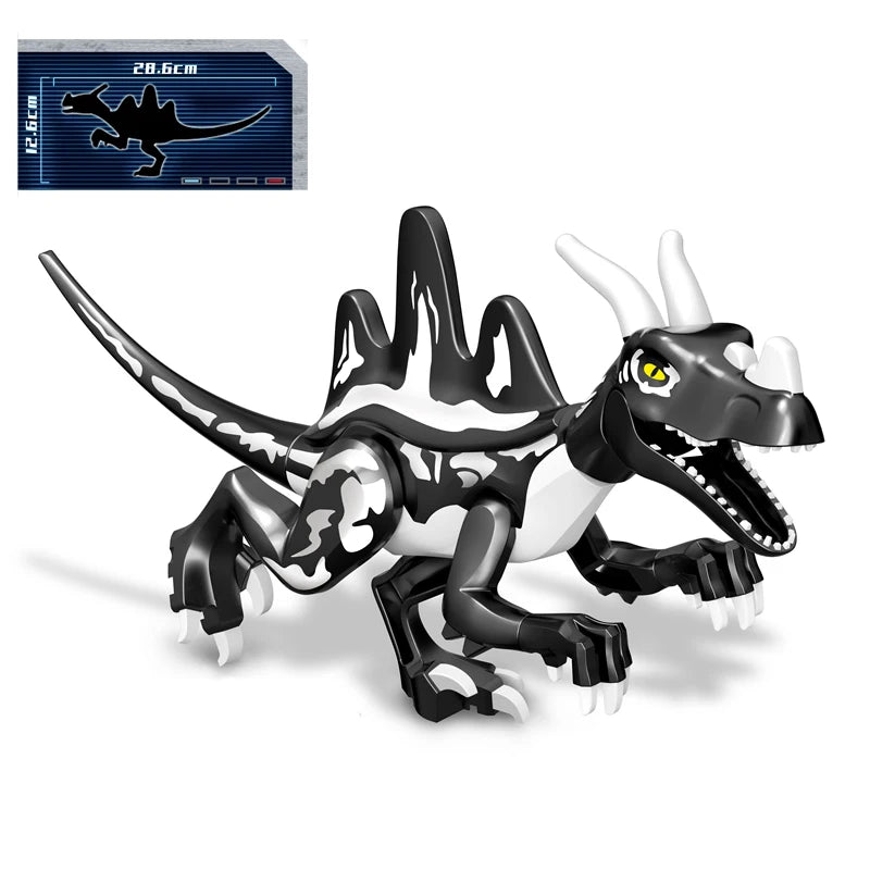 Jurassic Raptor Building Blocks Mini Dinosaur Construction Toy Set