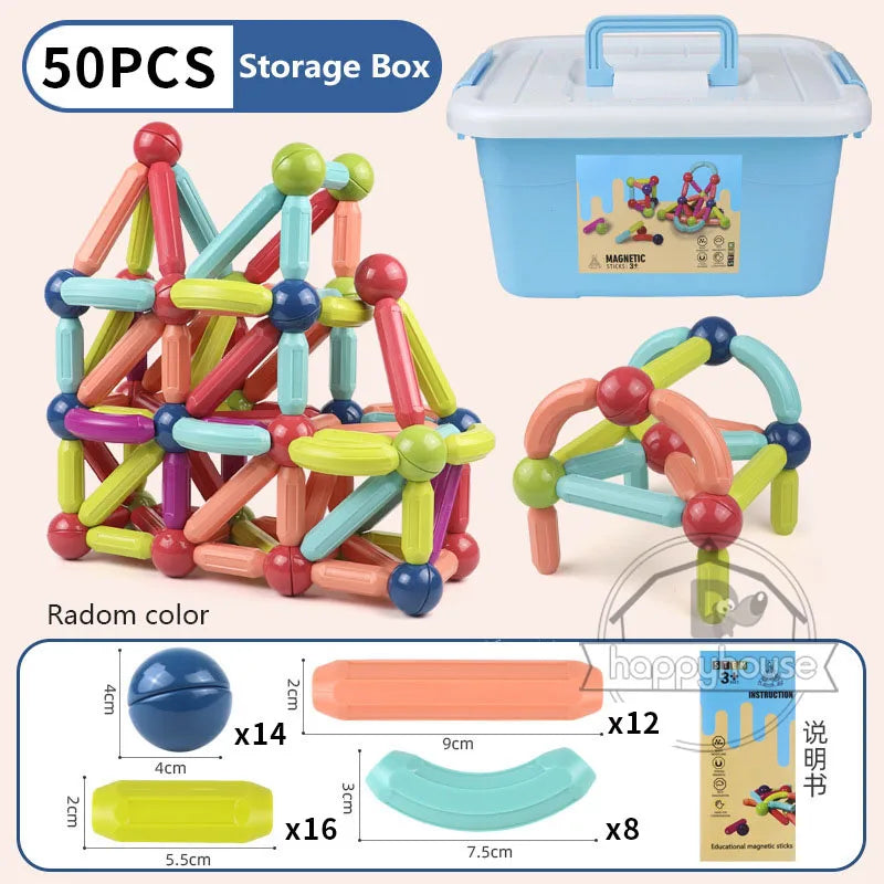 Magnetic Constructor Blocks STEM Building Set for Creative Kids