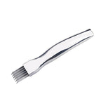 Stainless Steel Green Onion Shredder Knife with Curved Handle Design