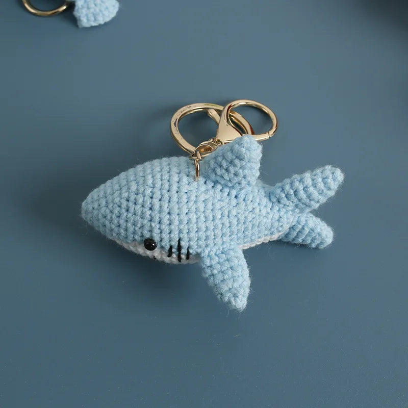 Ocean Animal Crochet Keychain Tropical Fish Bag Charm