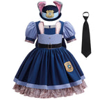 Girls Judy Hopps Bunny Police Costume Dress – Zootopia Outfit