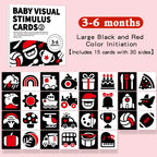 Baby Visual Stimulation Montessori High Contrast Flash Cards
