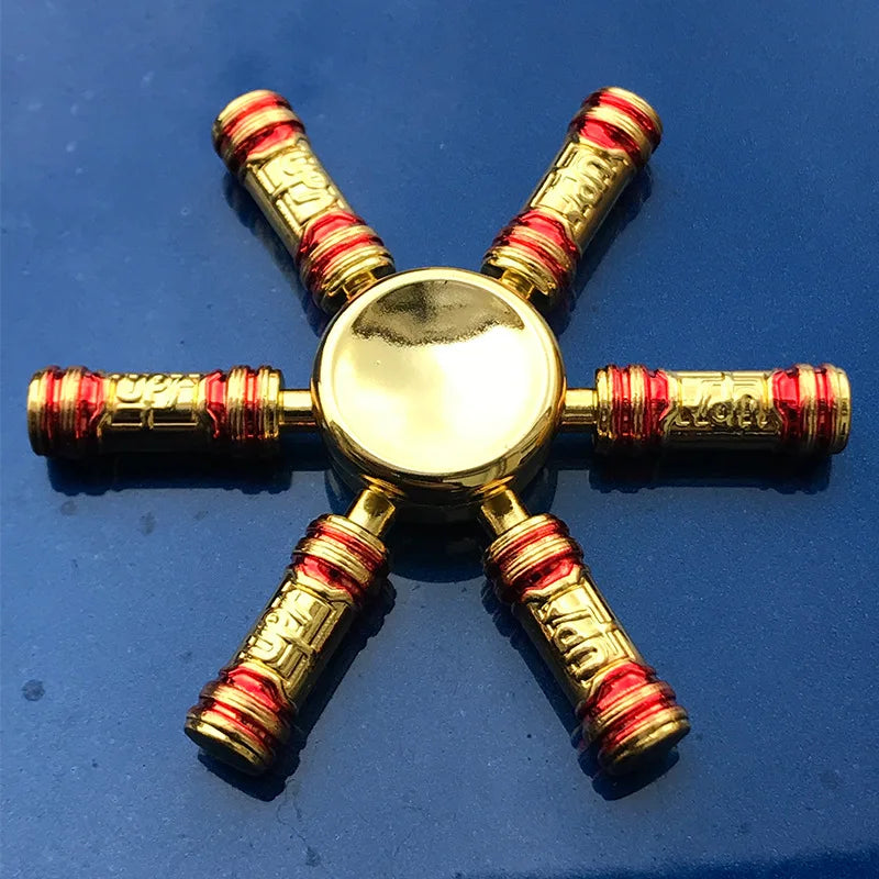 Anime Metal Fidget Spinner Zinc Alloy Silent Stress Relief Toy