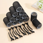 24pcs/Set Self Grip Hair Rollers No Heat Hair Clip Curlers Heatless Curls Hair Bangs Volume Self-adhesive Hook DIY Styling Tools