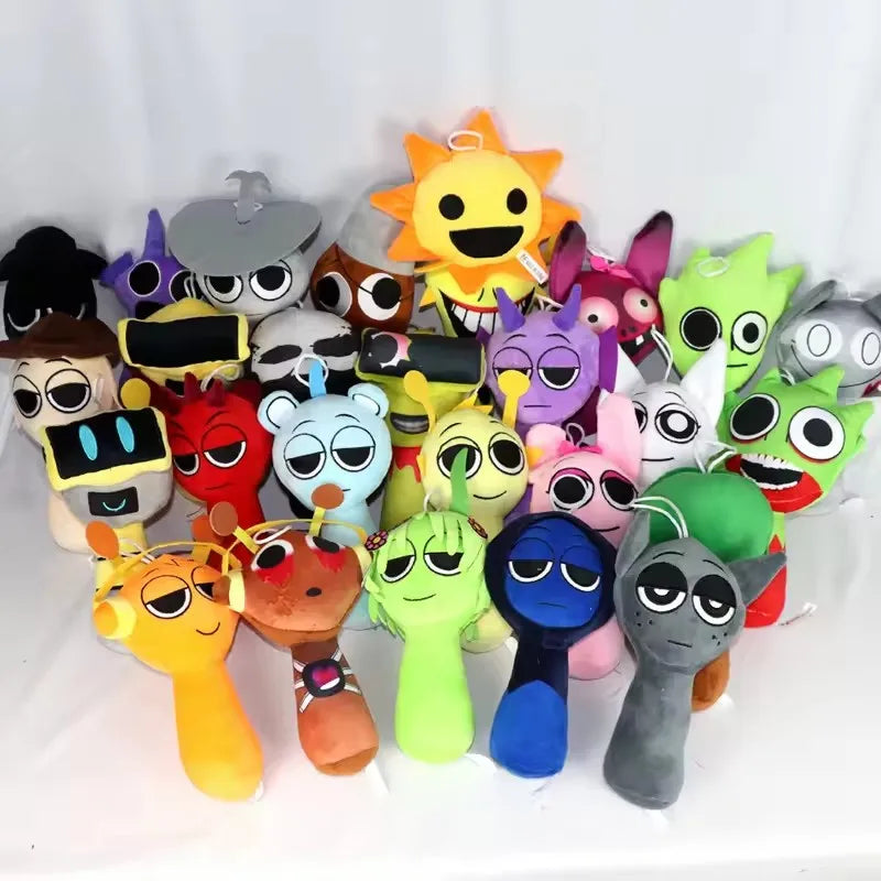 2025 New Sprunki Plush Horror Game Toys Cartoon Cute Soft Stuffed Pillow For Kid Birthday Christmas Gift Stuffed Children Dolls