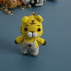 Cute Puppy Crochet Keychain Handmade Dog Bag Charm