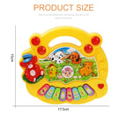 Kids Cartoon Piano Keyboard with Animal Sounds & Flashing Lights