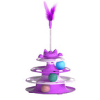 Interactive Cat Turntable Ball Toy for Self Play and Exercise