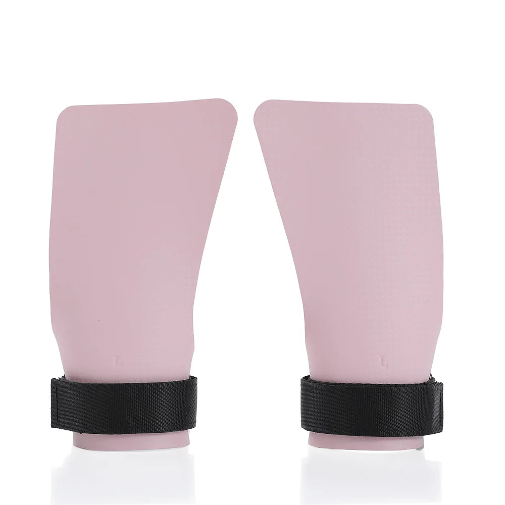 A Pair of Carbon No Finger Hole Hand Grips for Crossfit Pull Ups Cross Training Kettlebell Gymnastics Workout Palm Protector