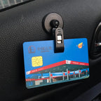 1 Pair Car Interior Window Clip Mount Black Suction Cap Clip Plastic Sucker Removable Holder For Sunshade Curtain Towel Ticket