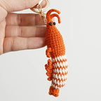 Cute Crochet Stingray Keychain Marine Fish Bag Charm