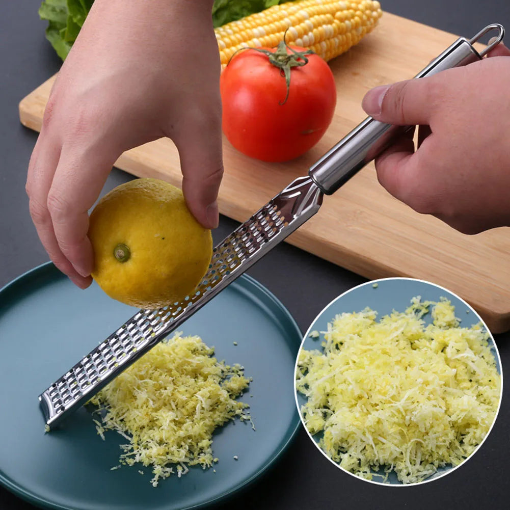 20cm Stainless Steel Kitchen Grater – Lemon Zester, Cheese & Spice Grater