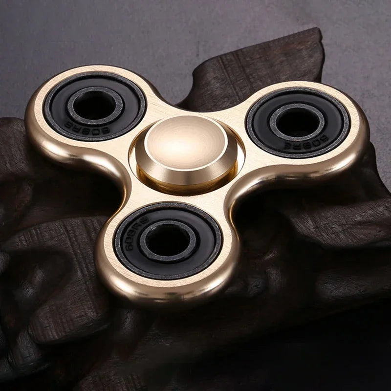 Aluminum Alloy Fidget Spinner Stress Relief Toy – Silent Desk Gadget
