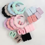 Microfiber Spa Headband & Face Wash Wristband Set