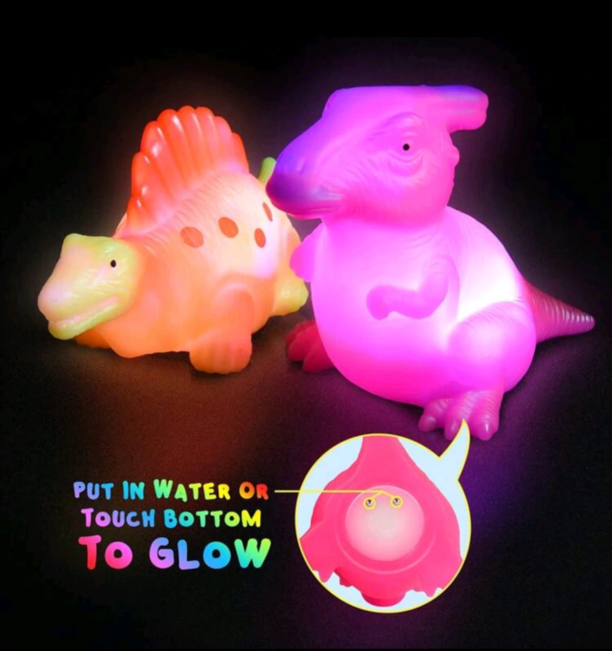 Glowable Animal Washing Water Set Floating Water Light Net Fishing Fish Playing Water Toys Children's Baby Bath Toys Floating
