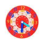 Montessori Wooden Learning Clock Time Teaching Toy for Kids