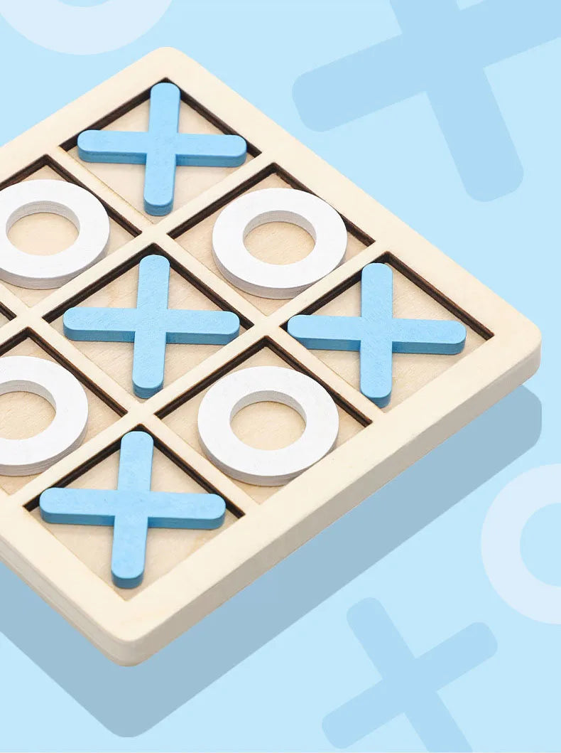 Montessori Wooden Mini Chess Brain Training Puzzle Toy for Kids