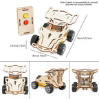 DIY Wooden Remote Control Car STEM Science Experiment Building Kit for Kids