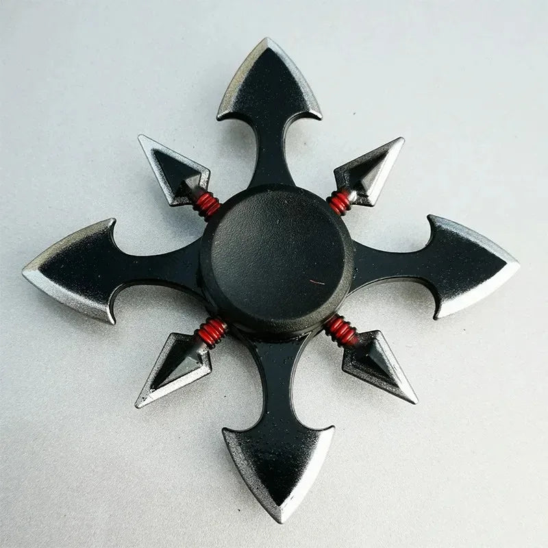 Ninja Shuriken Zinc Alloy Tri Fidget Spinner Stress Relief Toy