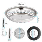 Stainless Steel Sink Strainer – Kitchen Drain Filter Basket