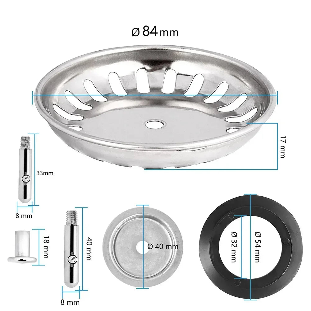 Stainless Steel Sink Strainer – Kitchen Drain Filter Basket