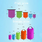 Waterproof Dry Bag Large Capacity Roll Top Storage for Camping Hiking & Water Sports