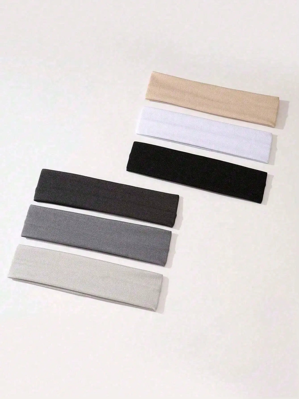 6-Pack Sports Sweatband Headbands – Solid Color & Leopard Print