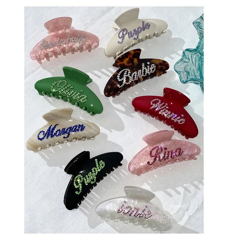 Personalized Custom Name Hair Clip for Women & Girls