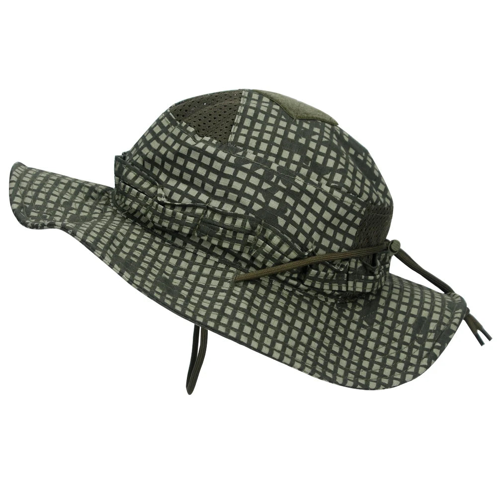 1pc/3pcs Camo Boonie Hat Sunscreen Breathable Bucket Hat Men's Outdoor Hiking Hunting Fishing Windproof Fisherman's Hat