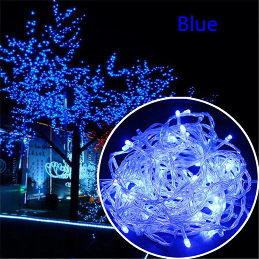 Christmas Lights 5M 10M 20M 30M 50M 100M Led String Fairy Light 8 Modes Christmas Lights For Wedding Party Holiday Lights