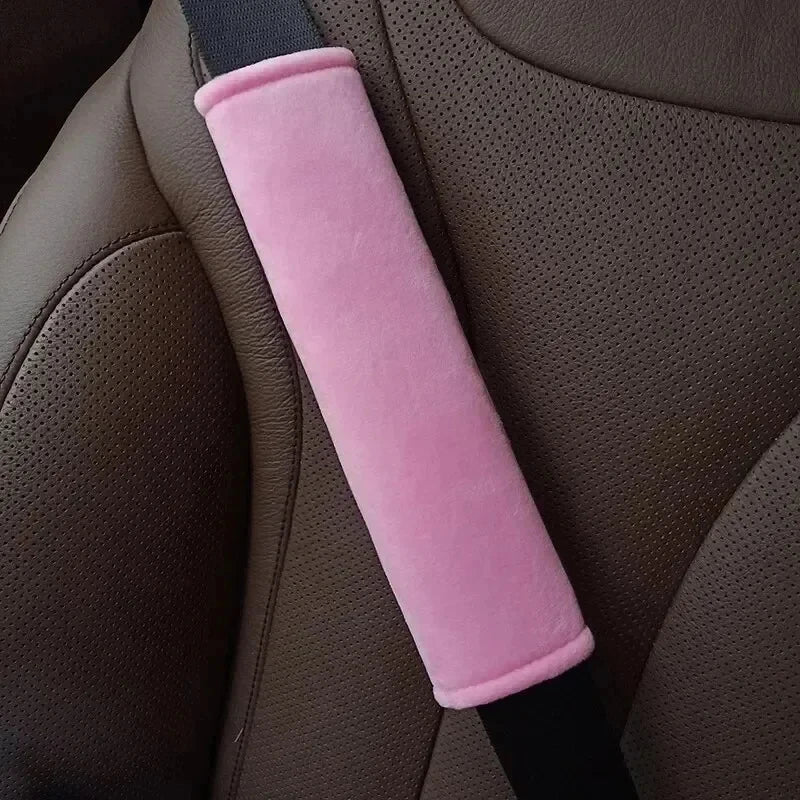 Universal Car Seat Belt Cushion Strap Cover Cushion Strap Safety Shoulder Short Plush Protector Interior Accessories