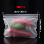 Reusable Silicone Food Storage Bags – Leakproof Freezer Storage Set