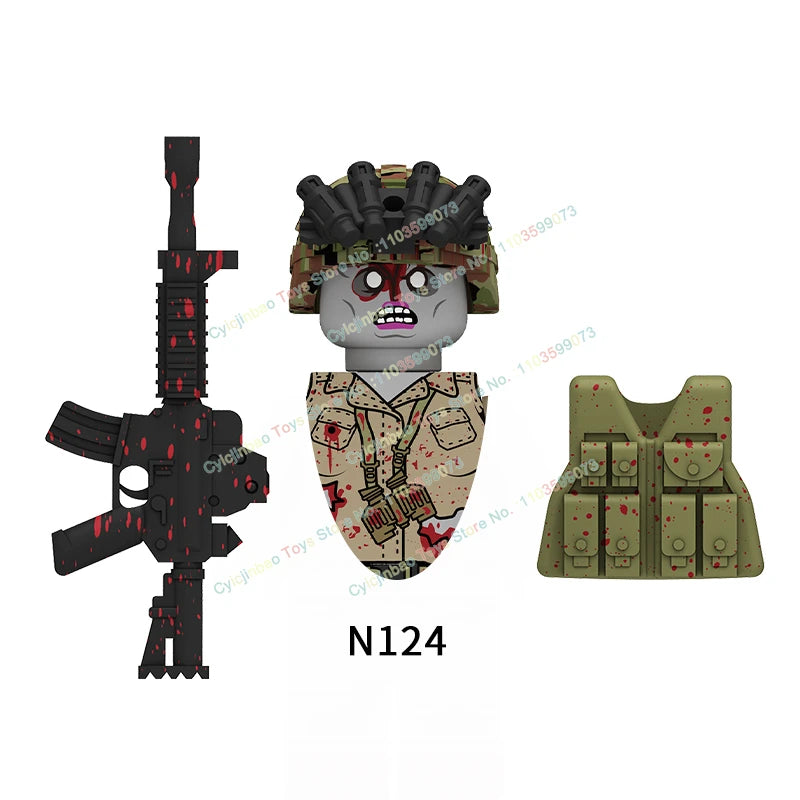 WM6075 WM6101 WM6102 Horror Movie Action Figure Building Blocks Halloween Series Character Accessories Model Brick Toys For Kids
