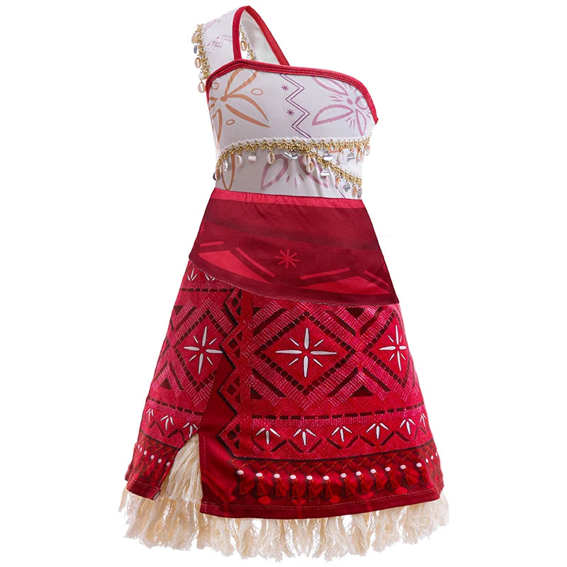 Kids Moana 2 Princess Adventure Costume Dress – Vaiana Outfit